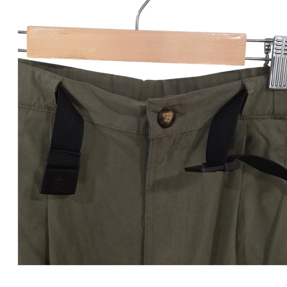 The North Face Mens Green Hiking Pants‎ L Belted Cordura Ripstop Nylon Gorpcore